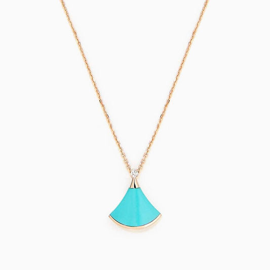 [baslovejewels]DREAM NECKLACE TURQUOISE PINK GOLD