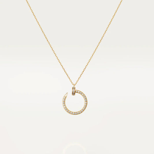 [baslovejewels]JUSTE NECKLACE GOLD DIAMONDS