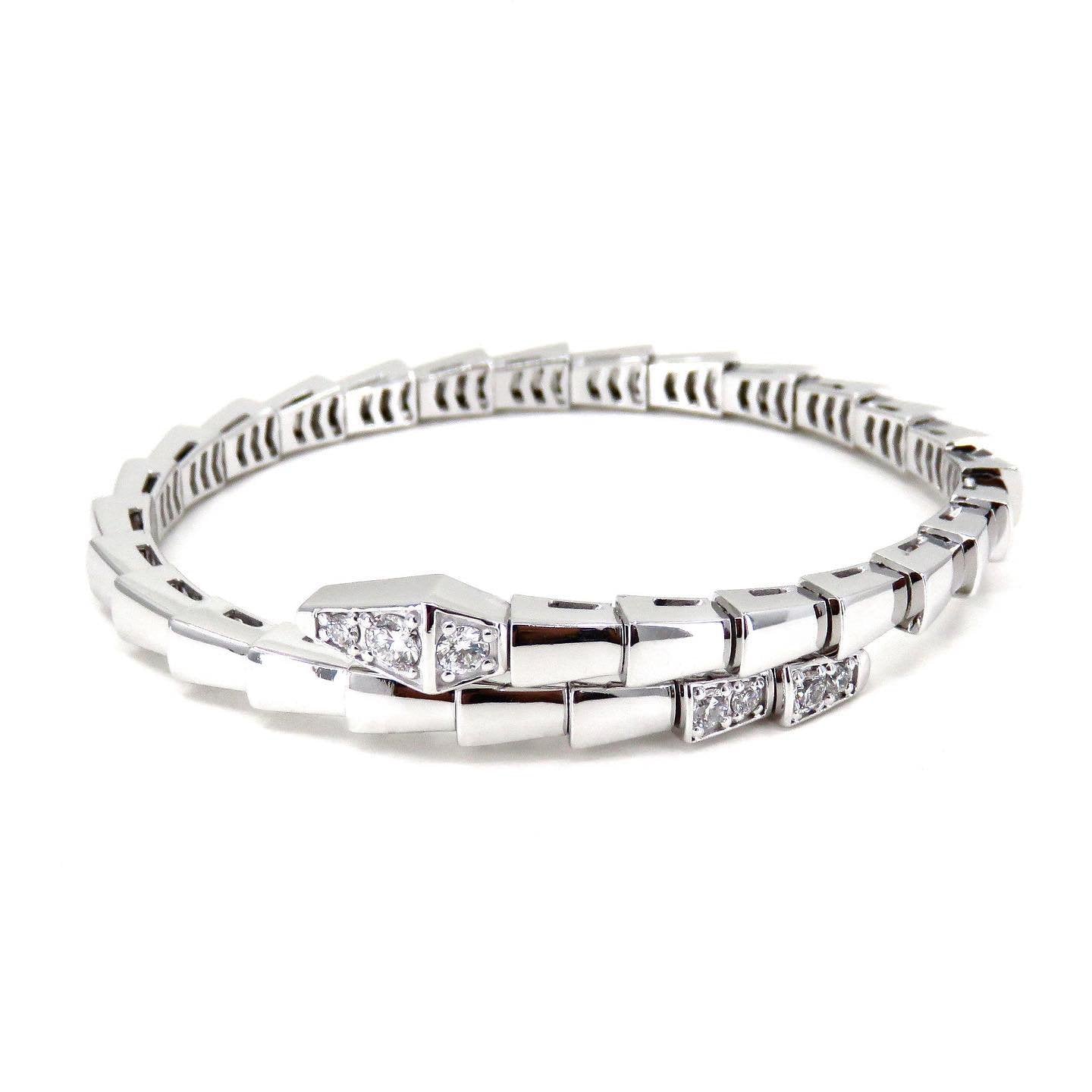 [baslovejewels]SERPENTI BRACELET DIAMONDS SILVER