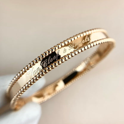 [baslovejewels]CLOVER BRACELET ENGRAVING SERIES