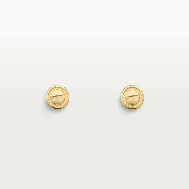 [baslovejewels]LOVE EARRINGS GOLD 10MM