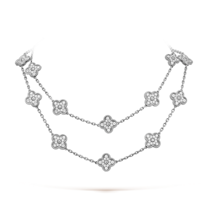 [baslovejewels]CLOVER 20 MOTIFS DIAMOND SILVER