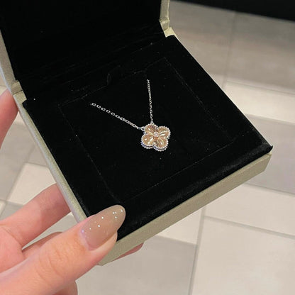 [basloveJW]CLOVER 15MM DIAMOND LASER NECKLACE- CHRISTMAS 2024 SPECIAL EDITION