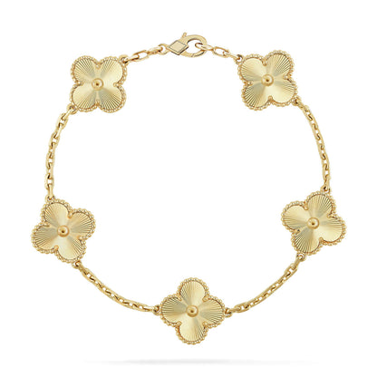 [baslovejewels]CLOVER 5 FLOWERS LASER BRACELET