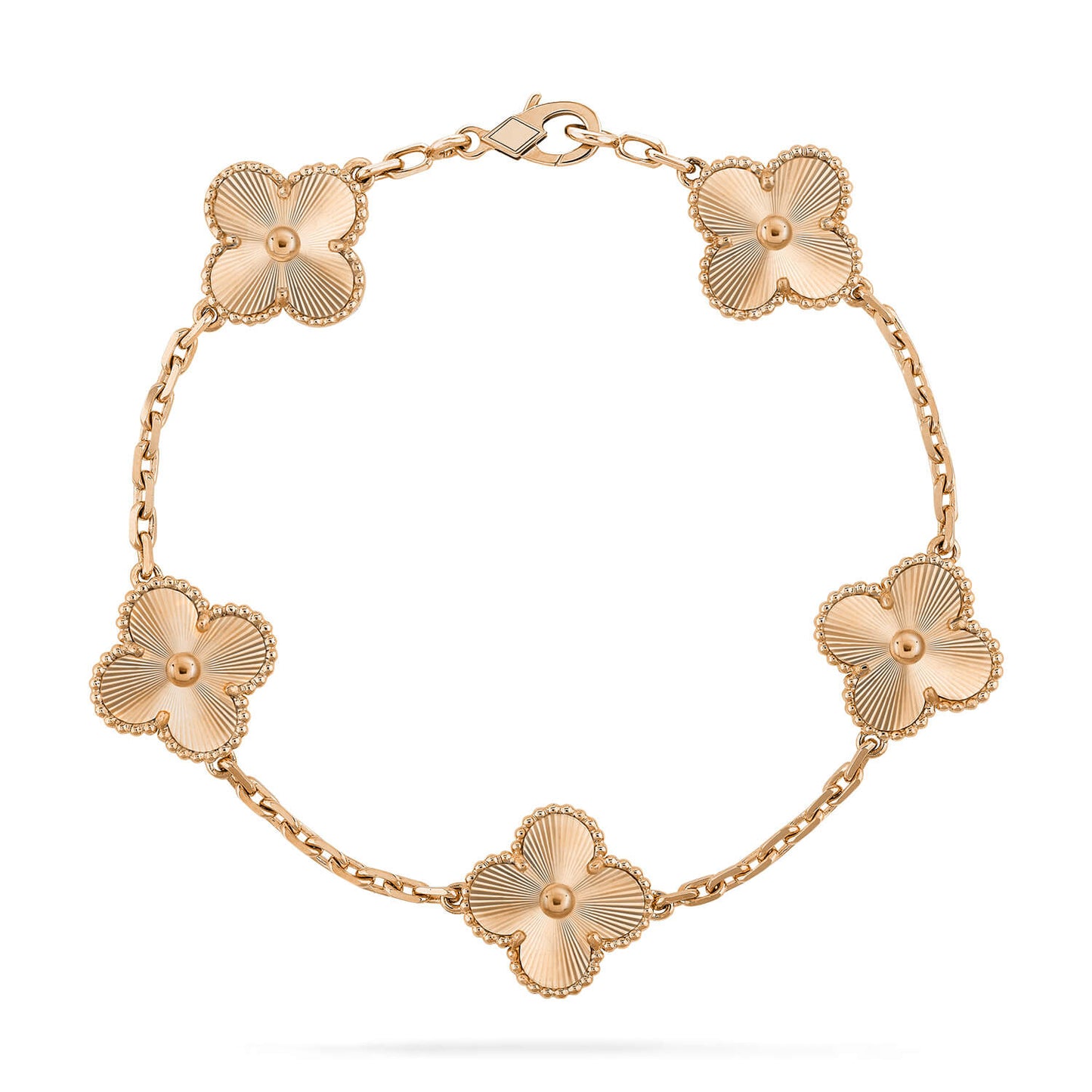 [baslovejewels]CLOVER 5 FLOWERS LASER BRACELET