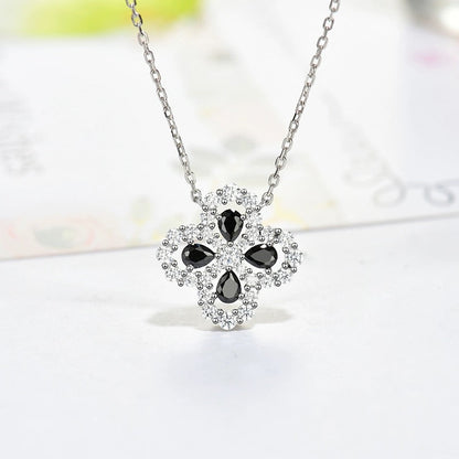 [baslovejewels]LOOP NECKLACE FULL MOTIF DIAMOND 16MM MULTIPLE COLORS