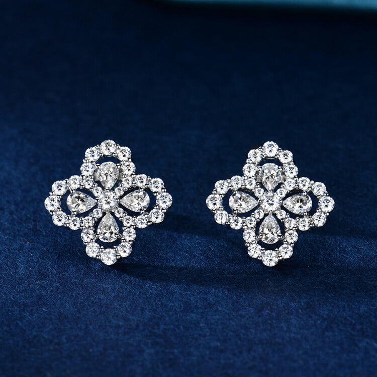[baslovejewels]LOOP EARRINGS FULL MOTIF DIAMOND 16MM