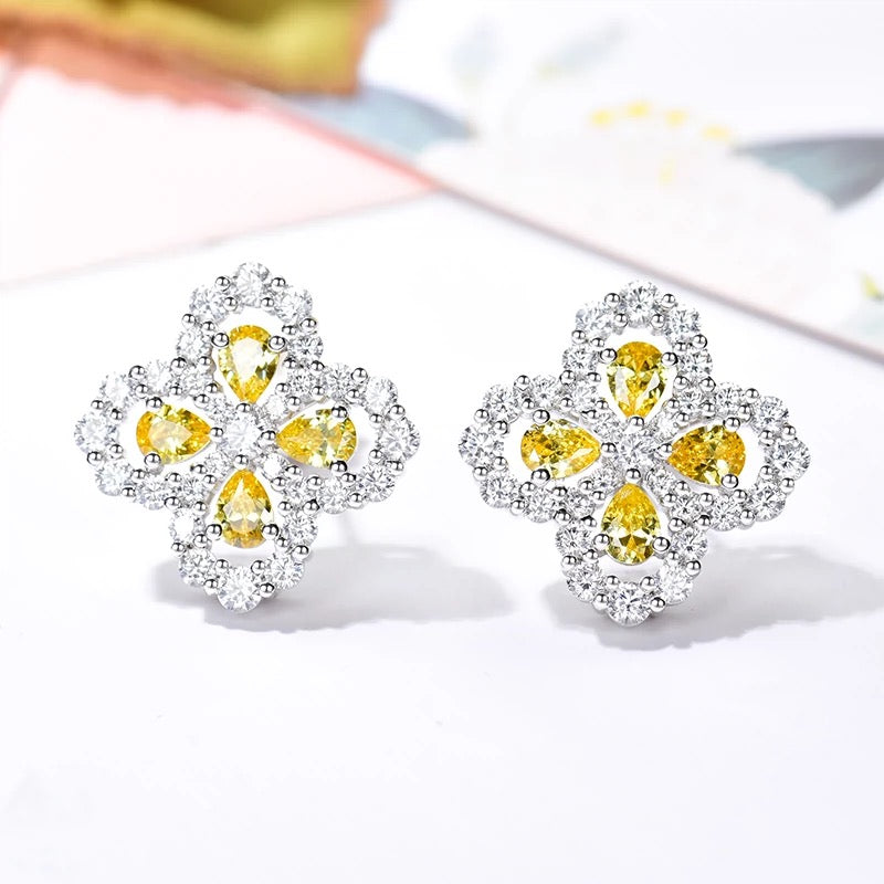 [baslovejewels]LOOP EARRINGS FULL MOTIF DIAMOND 16MM