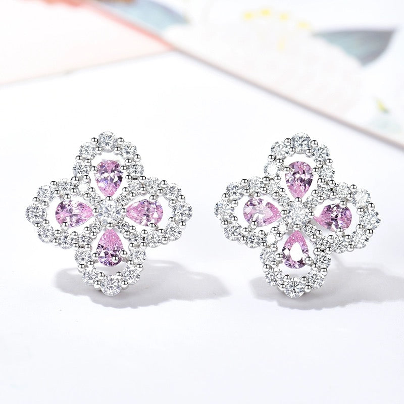 [baslovejewels]LOOP EARRINGS FULL MOTIF DIAMOND 16MM