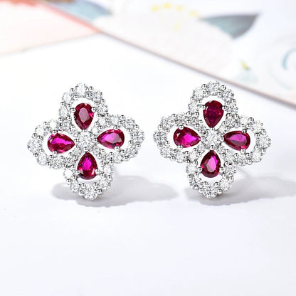 [baslovejewels]LOOP EARRINGS FULL MOTIF DIAMOND 16MM