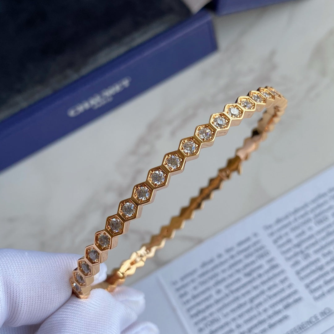 [baslovejewels]BEE LOVE GOLD BRACELET FULL DIAMOND