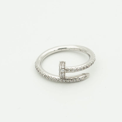 [baslovejewels]JUSTE RING 1.8MM SILVER DIAMONDS