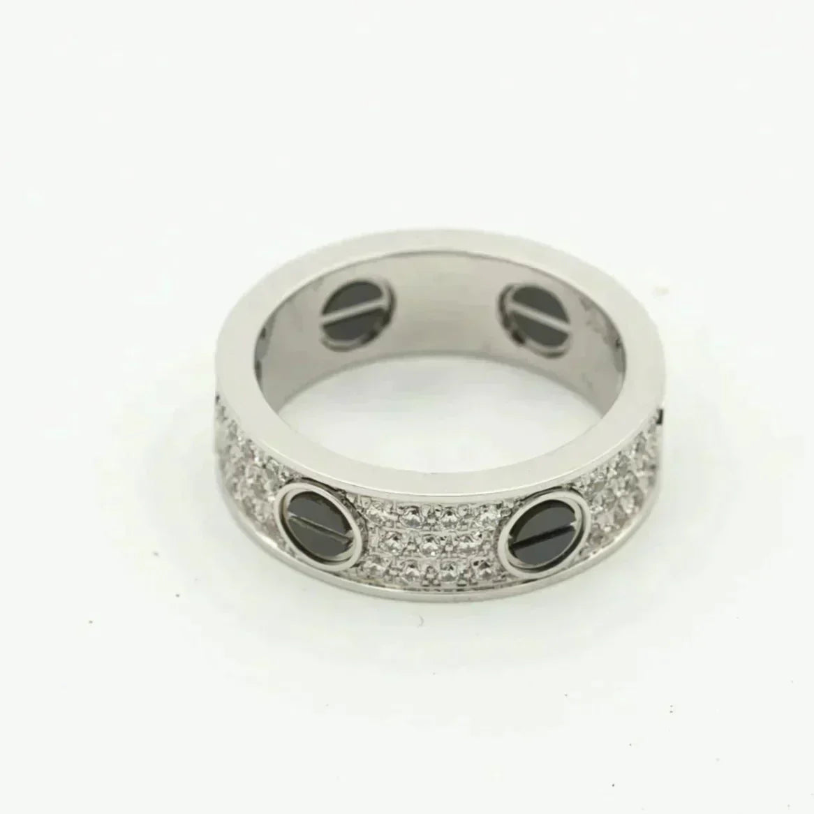 [baslovejewels]LOVE RING 5.5MM DIAMONDS PAVED CERAMIC