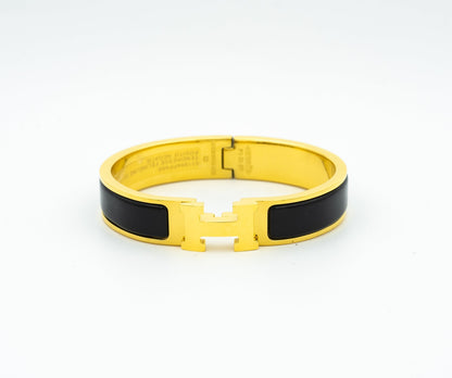 [baslovejewels]H BLACK BRACELET