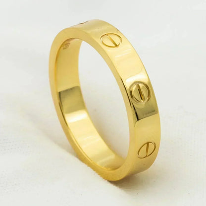 [baslovejewels]LOVE RING 4MM 1 DIAMOND GOLD