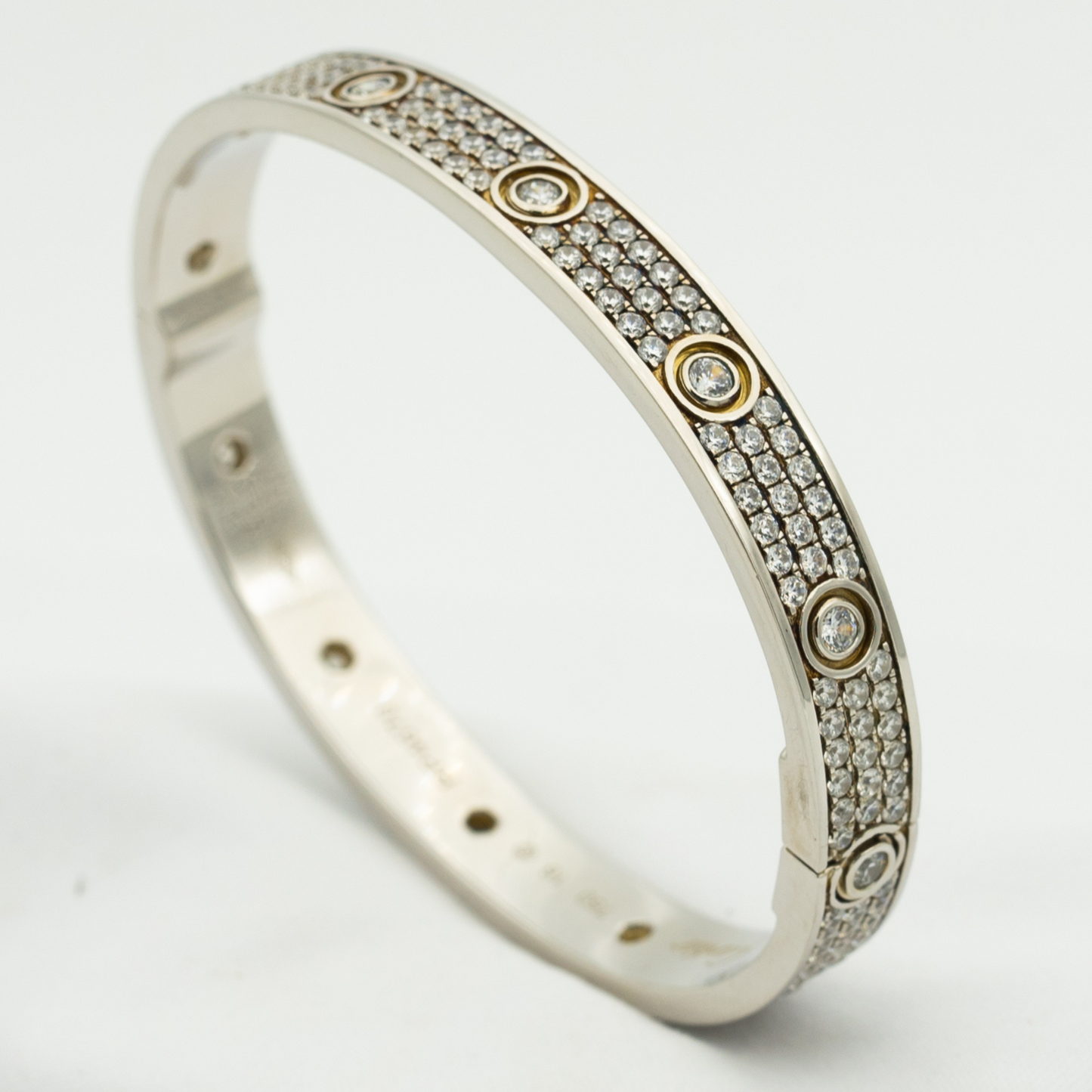 [baslovejewels]LOVE BRACELET 6.1MM DIAMOND-PAVED 10 BIG DIAMONDS
