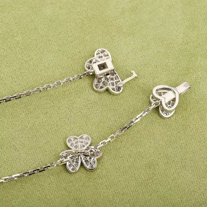 [basloveJW]FRIVOLE SILVER 9 FLOWERS NECKLACE