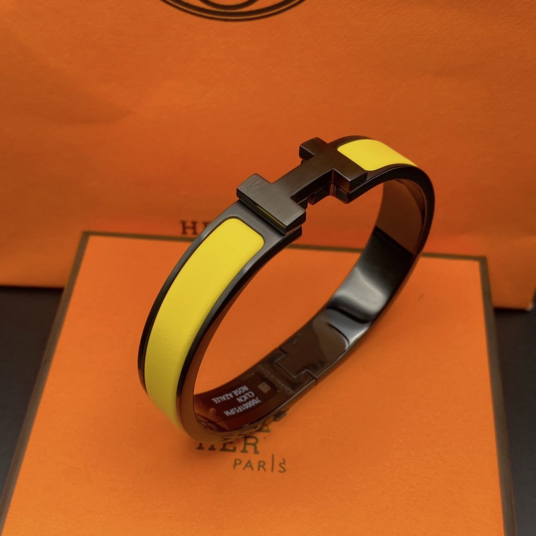 [baslovejewels]CLIC HM SO BLACK YELLOW BRACELET
