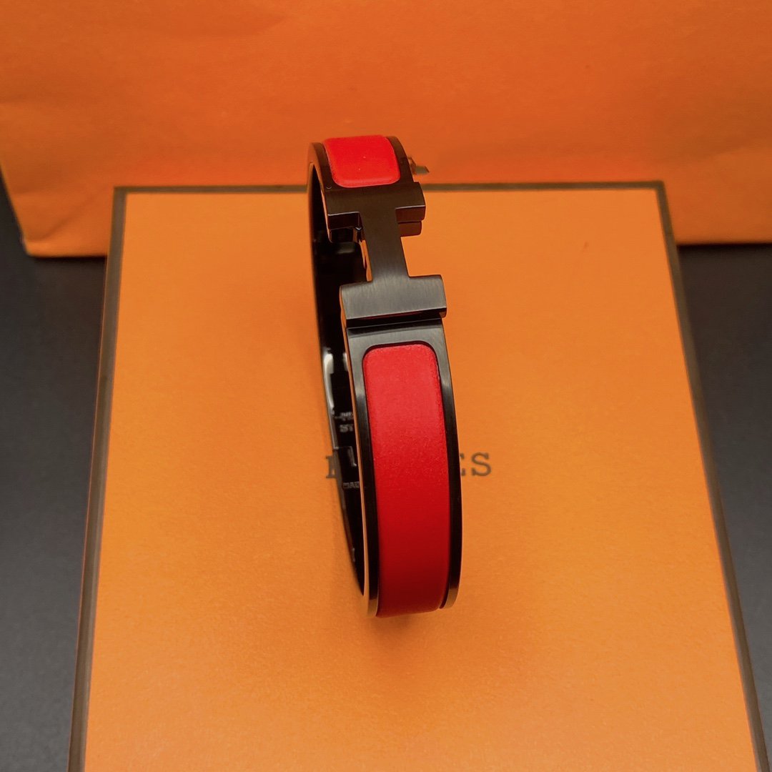[baslovejewels]CLIC HM SO BLACK RED BRACELET
