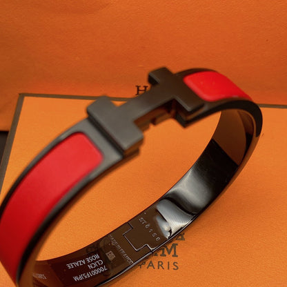[baslovejewels]CLIC HM SO BLACK RED BRACELET