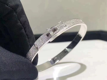 [baslovejewels]HM KELLY BRACELET IN SILVER AND FULL PAVE DIAMOND