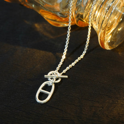 [baslovejewels]HM CHAINE D'ANCRE PENDANT NECKLACE STERLING SILVER