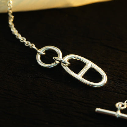 [baslovejewels]HM CHAINE D'ANCRE PENDANT NECKLACE STERLING SILVER
