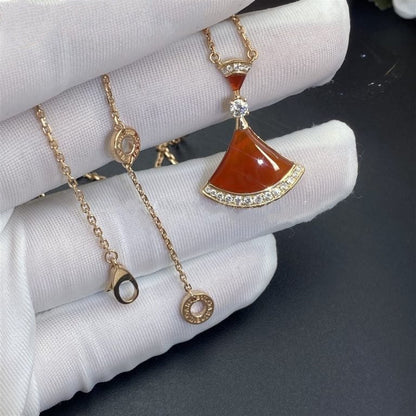 [baslovejewels]DREAM NECKLACE CARNELIAN DIAMOND