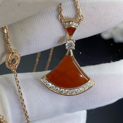 [baslovejewels]DREAM NECKLACE CARNELIAN DIAMOND