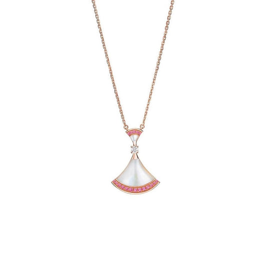 [baslovejewels]DREAM NECKLACE MOP PINK DIAMOND