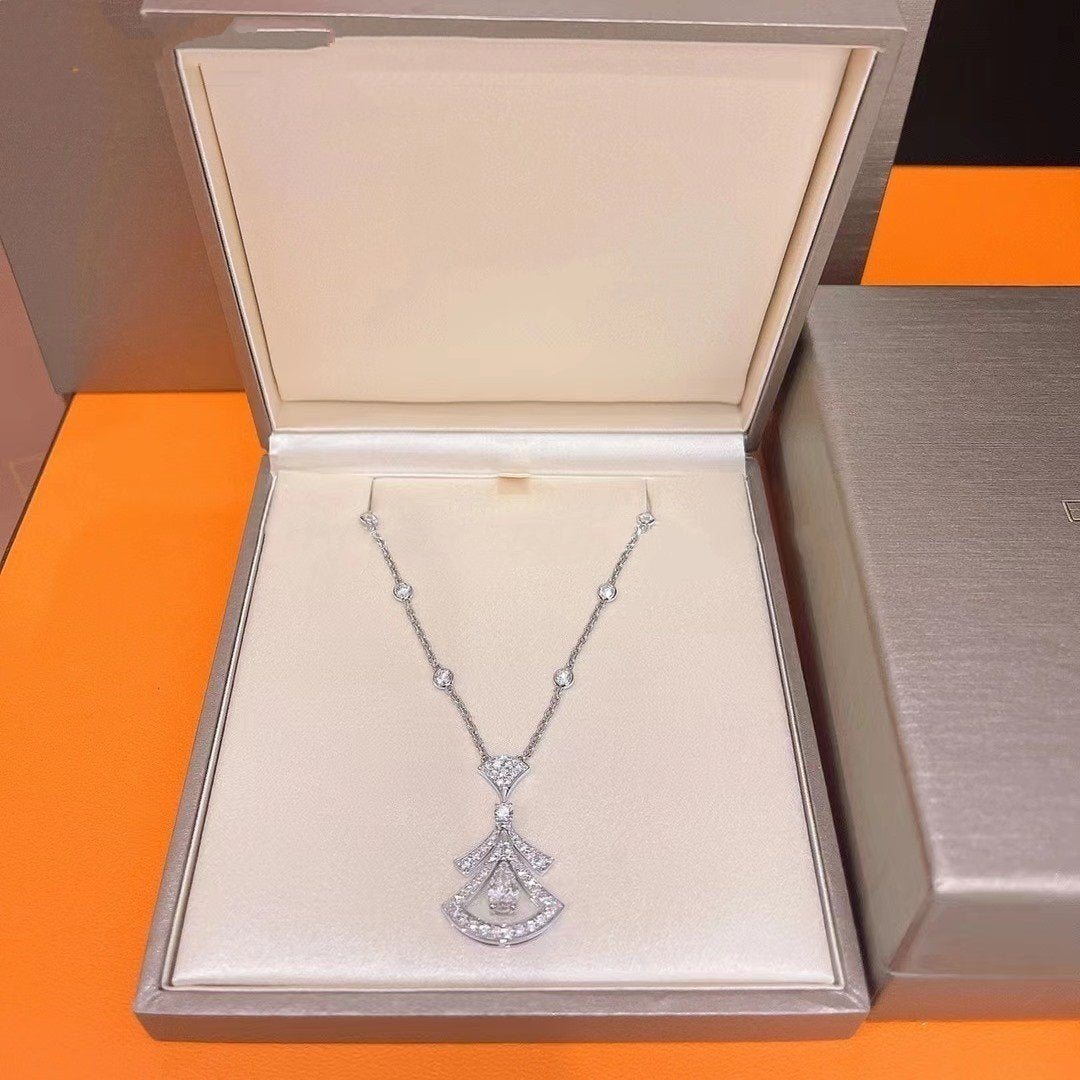 [baslovejewels]DREAM NECKLACE WHITE DIAMOND SILVER