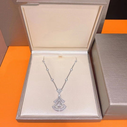 [baslovejewels]DREAM NECKLACE WHITE DIAMOND SILVER