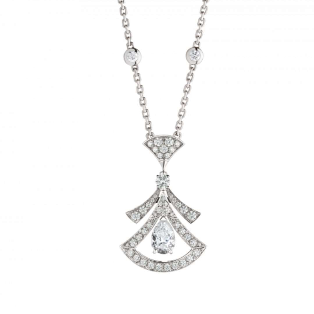 [baslovejewels]DREAM NECKLACE WHITE DIAMOND SILVER