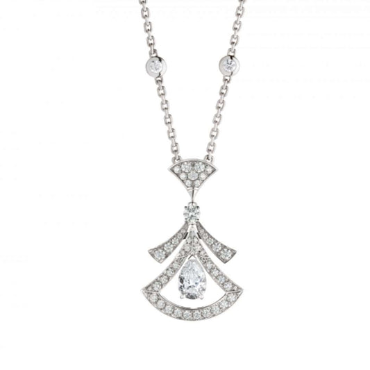 [baslovejewels]DREAM NECKLACE WHITE DIAMOND SILVER