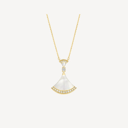 [baslovejewels]DREAM NECKLACE MOP GOLD DIAMOND