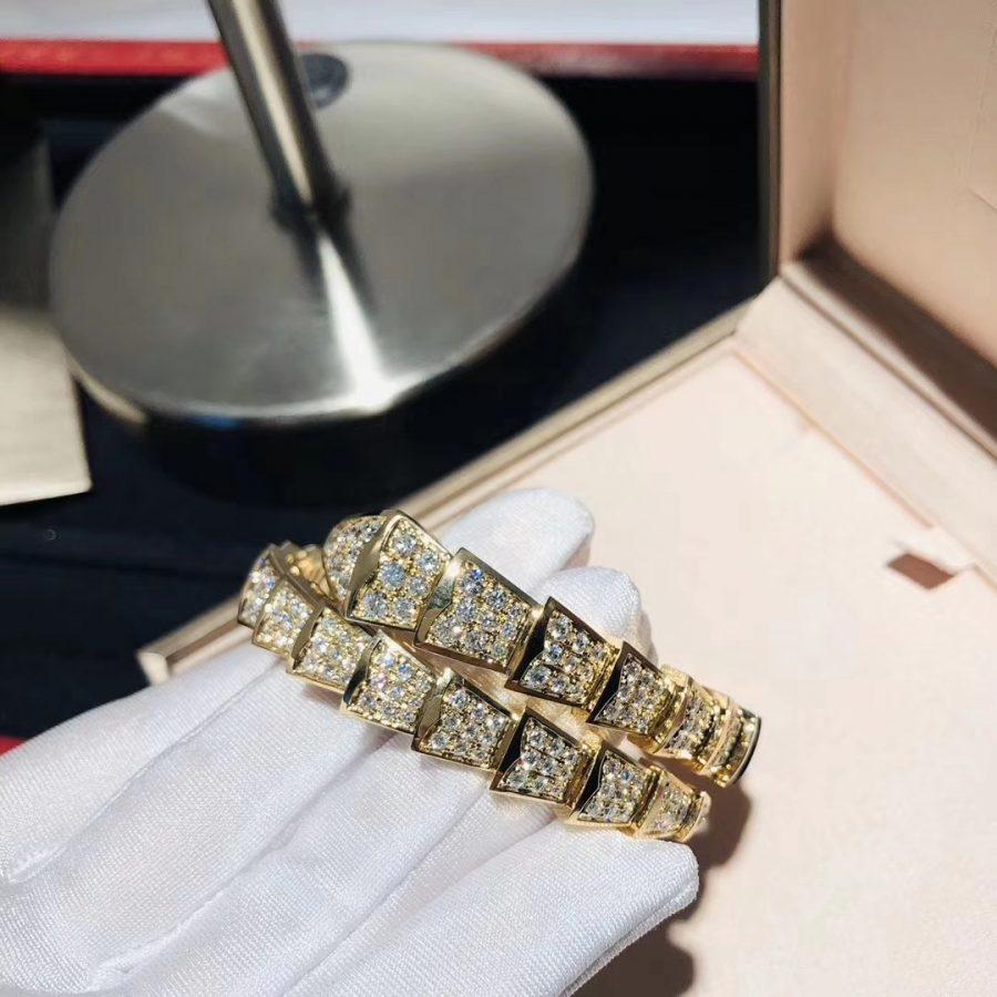 [baslovejewels]SERPENTI BRACELET 8MM GOLD DIAMOND