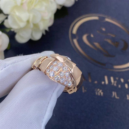 [baslovejewels]SERPENTI RING PINK GOLD DIAMOND