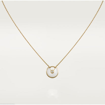 [baslovejewels]AMULETTE ROSE GOLD MOP NECKLACE