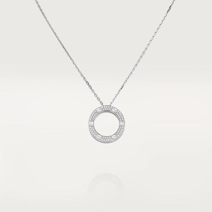 [baslovejewels]LOVE NECKLACE ADJUSTABLE SILVER