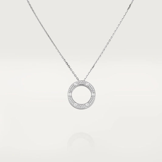 [baslovejewels]LOVE NECKLACE ADJUSTABLE SILVER