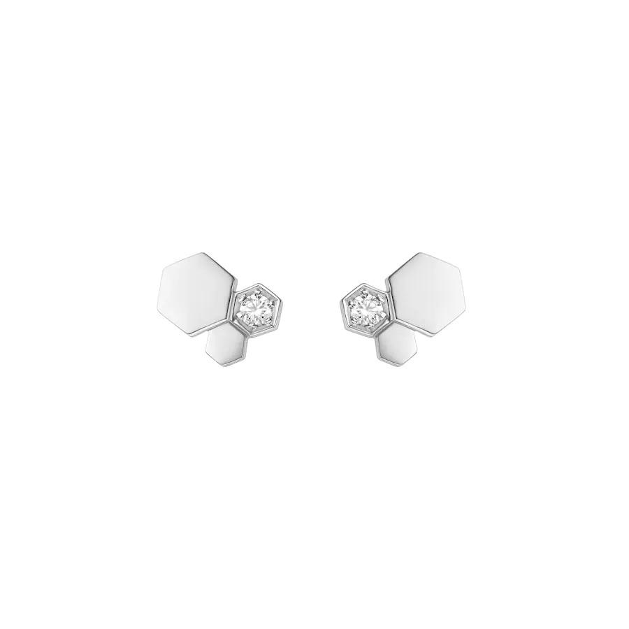 [baslovejewels]BEE LOVE SILVER DIAMOND EARRINGS