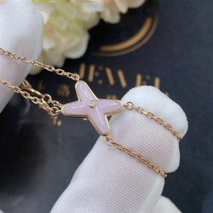 [baslovejewels]JEUX BRACELET PINK MOP PINK GOLD 1 DIAMOND
