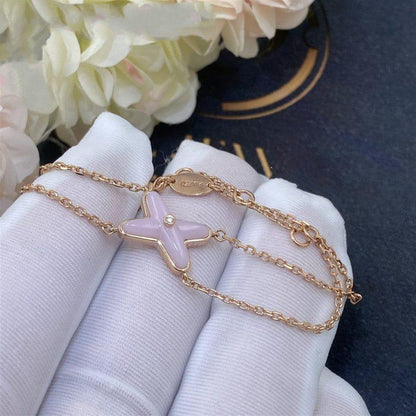 [baslovejewels]JEUX BRACELET PINK MOP PINK GOLD 1 DIAMOND