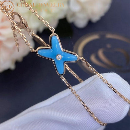 [baslovejewels]JEUX BRACELET TURQUOISE PINK GOLD 1 DIAMOND