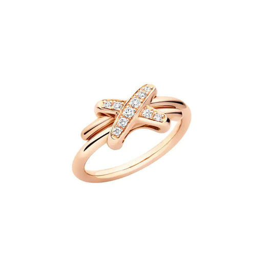 [baslovejewels]JEUX DE PINK GOLD DIAMOND RING