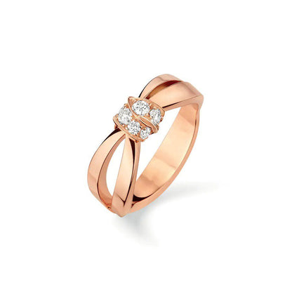 [baslovejewels]LIENS RING PINK GOLD DIAMOND