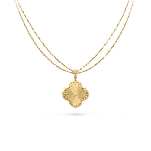 [basloveJW]CLOVER 25MM PEDANT NECKLACE GOLD
