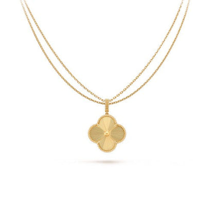 [basloveJW]CLOVER 25MM PEDANT NECKLACE GOLD