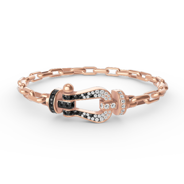 [baslovejewels]FORCE LARGE HORSESHOE CLASP  METAL BRACELET