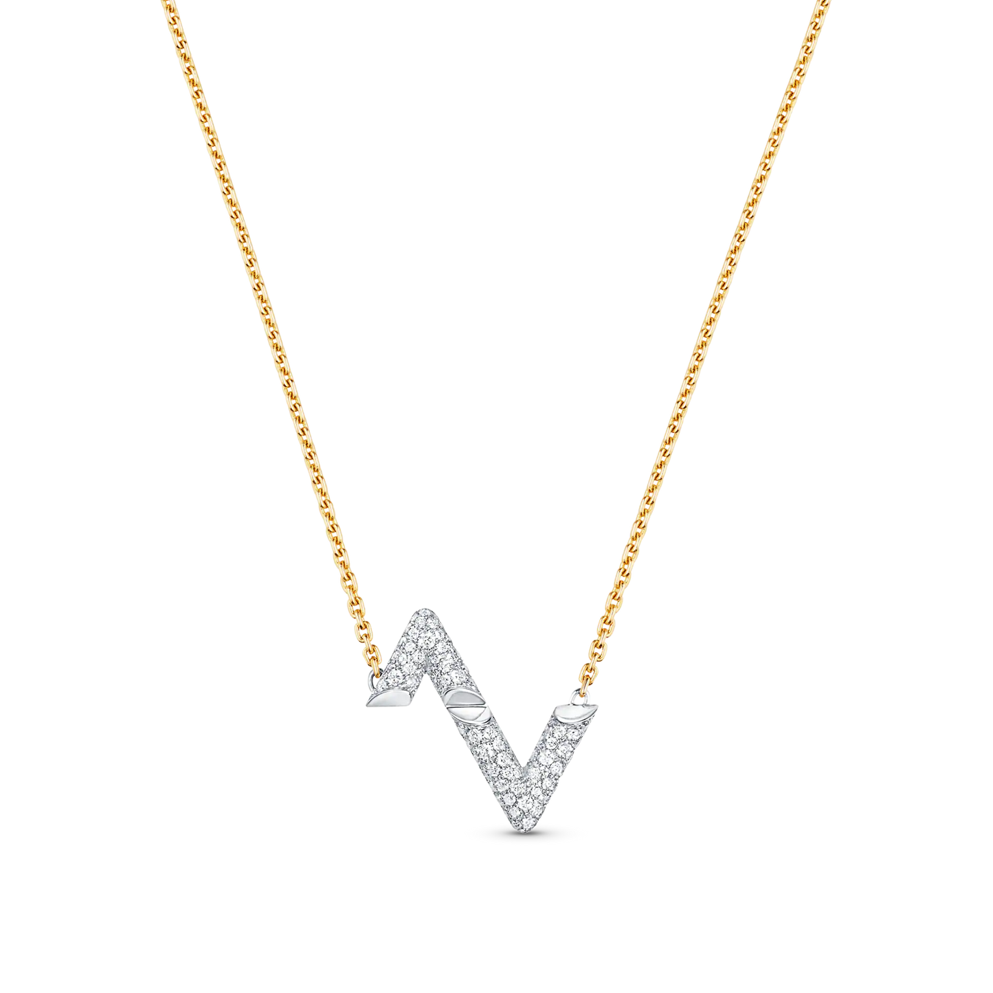 [baslovejewels]VOLT SILVER DIAMOND PEDANT NECKLACE